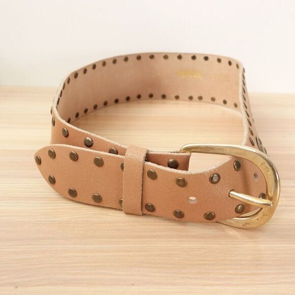VERSACE Belt 75 30 S Waist Studded Chunky Wide Obi Corset Vintage VERSUS Y2K 90s main image 13